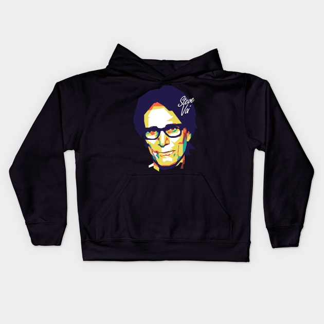 steve vai rock wpap style Kids Hoodie by pentaShop